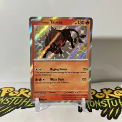 Paldean Tauros 111/091 - Pokemon Paldean Fates Shiny Rare Card - NM - Image 1