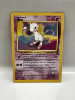 Pokemon TCG Mew Black Star Promo 8 Non-Holo Regular Card LP 1999 WOTC Vintage #8 - Image 1