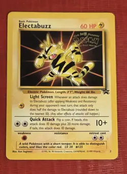 Electabuzz - Black Star Promo - #2 Mint Condition - Movie Pokemon Card - Image 1