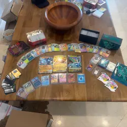Massive Pokemon Collection Holo Reverse Holo Super Rare 1100 + TCG Card Lot C7 - Image 1