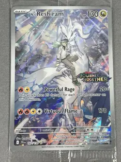 N's Reshiram 167/159 Pokemon Journey Together Enhanced Box Topper Sealed Promo - Image 2