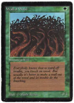 Wall of Wood 1993 Limited Edition - Beta Green Common Creature MTG NM AZ3 - Image 1