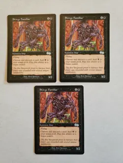 MTG Skirge Familiar x3 Urza's Saga 157 Vintage Uncommon Unplayed Near Mint 3x - Image 1