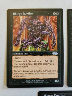MTG Skirge Familiar x3 Urza's Saga 157 Vintage Uncommon Unplayed Near Mint 3x - Image 2