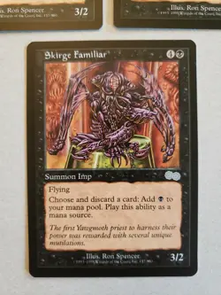MTG Skirge Familiar x3 Urza's Saga 157 Vintage Uncommon Unplayed Near Mint 3x - Image 4