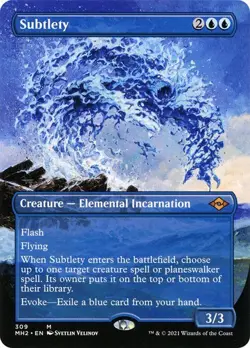 MTG Modern Horizons 2 Subtlety x1 Borderless Mythic Blue Creature NM/M - Image 1
