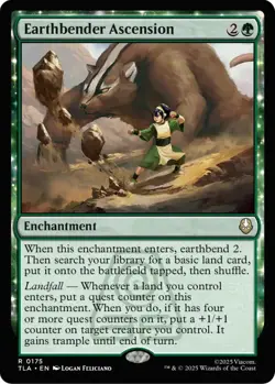 MTG Earthbender Ascension Avatar Rare Enchantment NM - Image 2