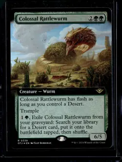 Colossal Rattlewurm - 339 - Foil - OTJ - NM - MTG Magic the Gathering - Image 1