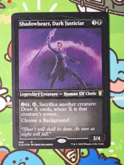 Shadowheart, Dark Justiciar Foil Etched Commander Legends CLB Magic MTG - Image 1