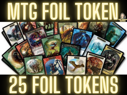 MTG Foil Tokens Mixed Sets Double-Sided Lot 20 NM+ Assorted - Image 1