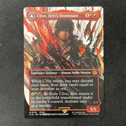 MTG Final Fantasy English Clive, Ifrit's Dominant Borderless 0318 Non-Foil - Image 1