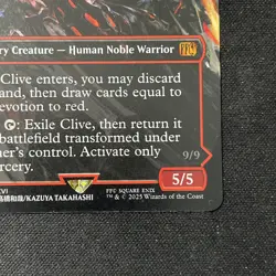 MTG Final Fantasy English Clive, Ifrit's Dominant Borderless 0318 Non-Foil - Image 4