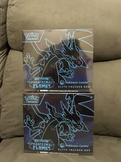 Pokemon TCG Phantasmal Flames Pokemon Center ETB Elite Trainer Box x2 New Sealed - Image 1