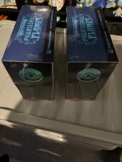 Pokemon TCG Phantasmal Flames Pokemon Center ETB Elite Trainer Box x2 New Sealed - Image 4