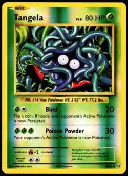 Tangela 8/108 XY Evolutions 2016 Reverse Holo Common Pokemon LP - Image 1