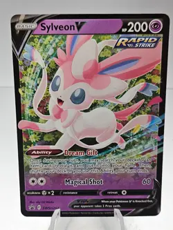 Pokemon Sylveon V SWSH202 Sword Shield Black Star Promo Rare Full Art - #23 - Image 1