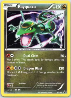 Rayquaza XY141 Promo XY Black Star Promos Pokemon NM - Image 1