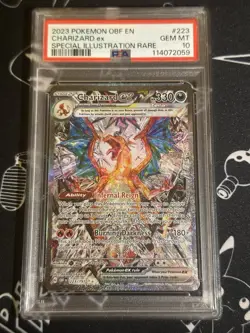 Charizard ex 223/197 Pokemon Obsidian Flames Special illustration Rare PSA 10 - Image 1