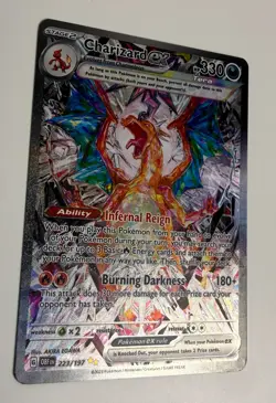 2023 POKEMON OBSIDIAN FLAMES CHARIZARD EX 223/197 SPECIAL ILLUSTRATION RARE NM - Image 4