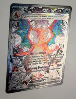2023 POKEMON OBSIDIAN FLAMES CHARIZARD EX 223/197 SPECIAL ILLUSTRATION RARE NM - Image 5