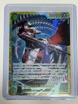 One Piece TCG OP14-119 Dracule Mihawk (SEC) - The Azure Sea's Seven (OP14) - Image 1