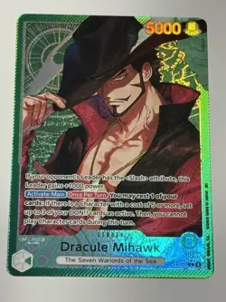 Dracule Mihawk One Piece Op14-020 Leader Parallel English - Image 1