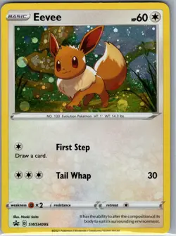 Eevee SWSH095 Holo SWSH: Sword & Shield Promo Cards - Pokemon Card - NM - Image 1
