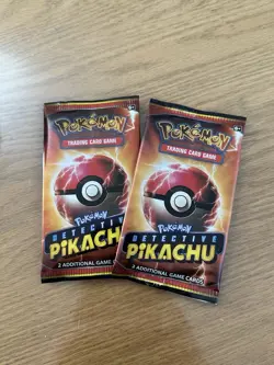 Pokemon Detective Pikachu Movie 2-Card Booster Pack (x2) Factory Sealed - Image 1