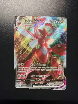 Pokemon TCG Scizor VMAX Darkness Ablaze Holo Ultra Rare Card 119/189 - Image 1