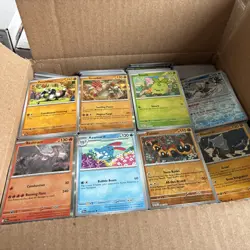Bulk Lot 2500+ Pokemon Cards SV-PFL Silver Border Common Uncommon Rare Foil Mix - Image 1