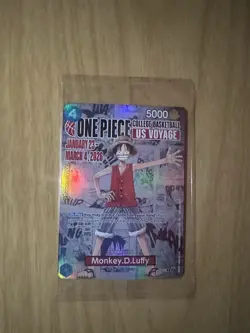 One Piece Luffy College Basketball US Voyage Promo Card P-055 Rutgers SEALED - Image 1