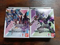 Gundam Card Game ENG Starter Decks ST07 Celestial Drive + ST08 Flash of Radiance - Image 1