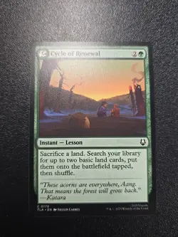MISPRINT CYCLE OF RENEWAL 170 MTG The Last Airbender Common Back Error - Image 1