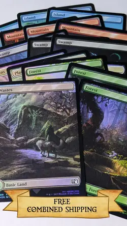 Final Fantasy Foil Full Art Land Lot Set - Image 1