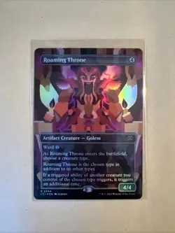 MTG Roaming Throne LCI 0344 R NM FOIL Borderless - Image 2