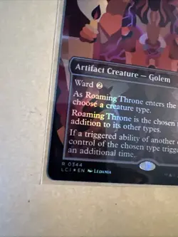 MTG Roaming Throne LCI 0344 R NM FOIL Borderless - Image 3
