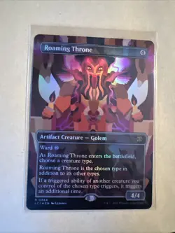 MTG Roaming Throne LCI 0344 R NM FOIL Borderless - Image 5