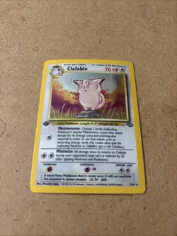 Pokemon TCG Clefable 1/64 Jungle Holo Rare 1st Edition - Image 2