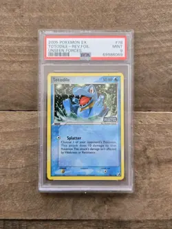 Pokemon Totodile EX Unseen Forces Reverse Holo #78 PSA 9 Mint - Image 1