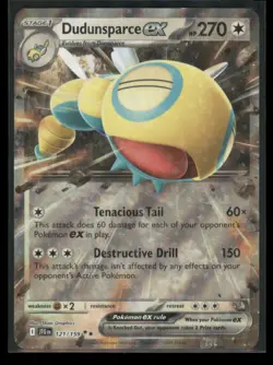 2025 Pokemon TCG Journey Together Holo Double Rare NM Dudunsparce ex Basic/Rare - Image 1
