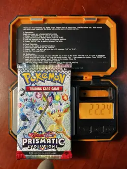 22.24g HEAVY - Pokemon TCG Prismatic Evolution Booster Pack!Possible GOD - Image 1