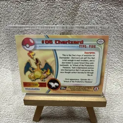 1999 Topps Pokemon Charizard - #06 - Non-Holo - TV Series Edition Black Logo - Image 2