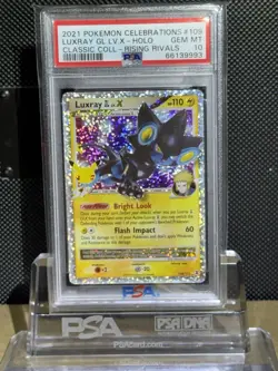 2021 POKEMON CELEBRATIONS CLASSIC COLL #109 LUXRAY GL LV.X-HOLO PSA 10 - Image 1