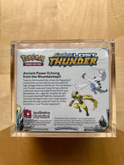 Pokemon 2018 SUN & MOON LOST THUNDER Booster Box Factory Sealed + Acrylic Case - Image 2
