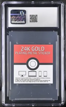 2023 Squirtle Pokemon 24k Gold Plated Sticker Korean CGC 10 GEM MINT - Image 2