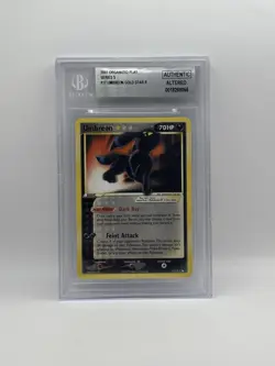 2007 Pokemon POP Series 5 #17 Umbreon Gold Star R BGS Authentic Altered - Image 1