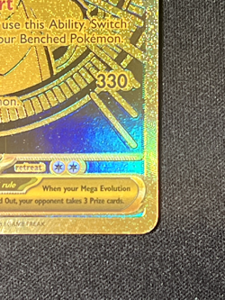POKEMON TCG: MEGA DRAGONITE EX 295/217 GOLD HYPER RARE ASCENDED HERO'S - Image 5