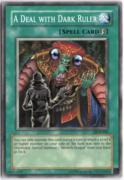 Yugioh - A Deal with Dark Ruler DCR-030 Unlimited - Dark Crisis - Image 1