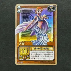 S4671 Nami HOLO Japanese One Piece Vintage Card Game Carddass Card J22 - Image 1