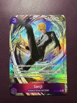 One Piece CCG Sanji Alternate Art Op12-070 Nm English - Image 1